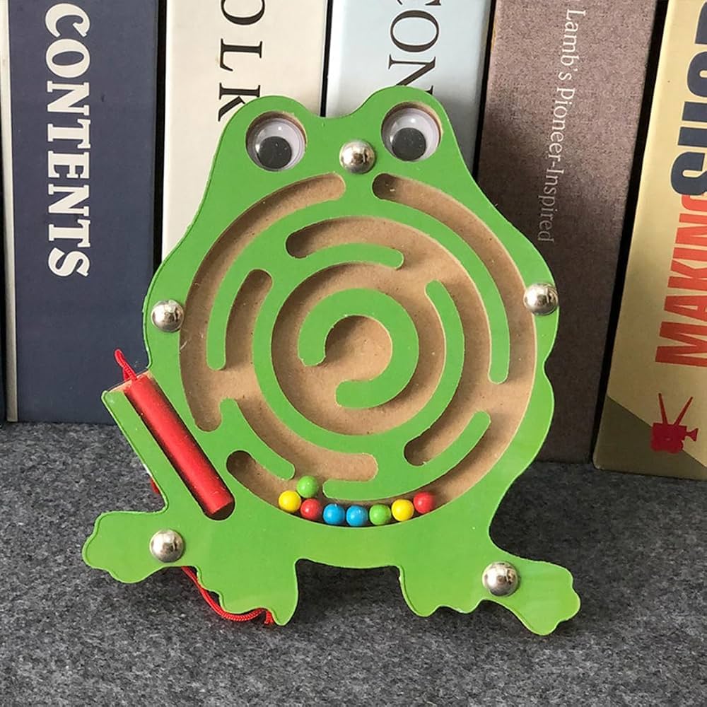 Frog Maze Wooden Puzzle Game