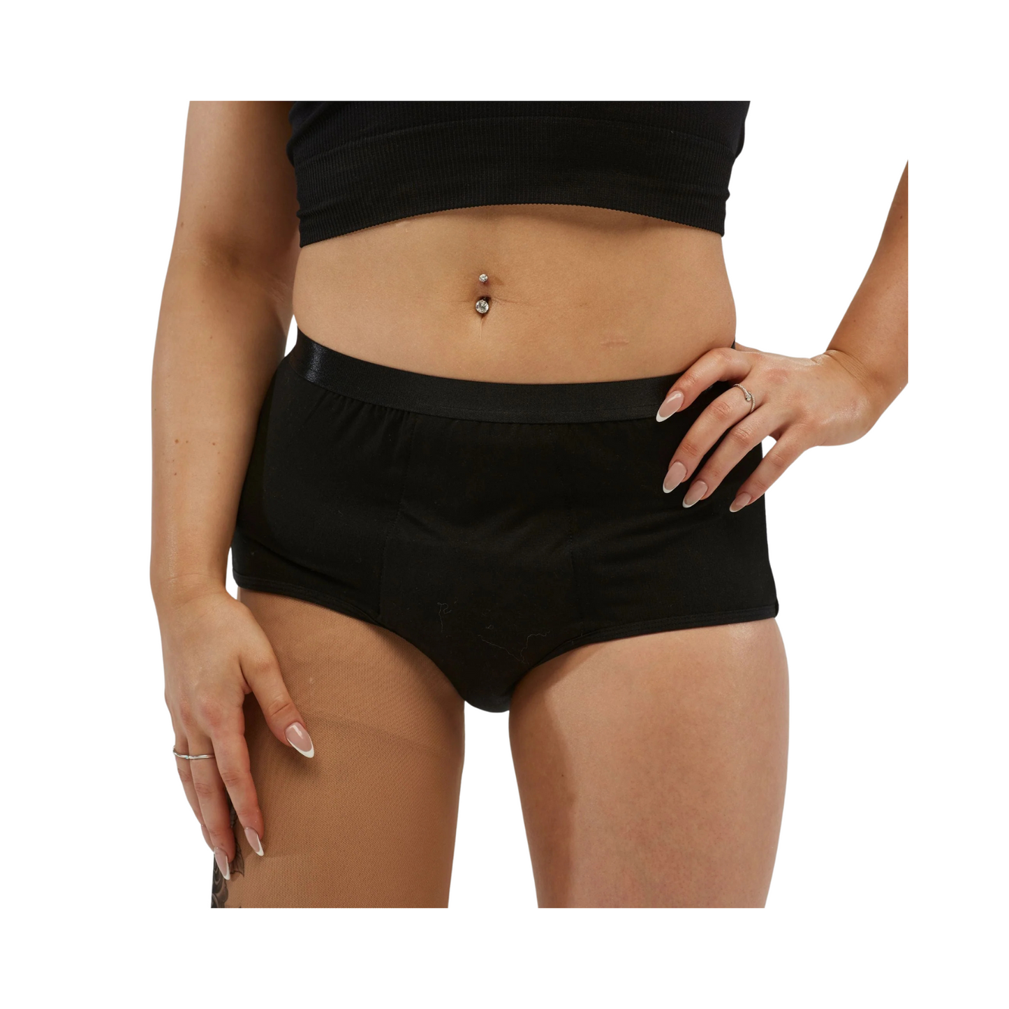 StayDry-Ladies-Full-Brief-250ml-Black - FunAbility