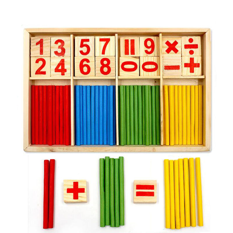 Math Manipulatives Wooden Counting Sticks - FunAbility