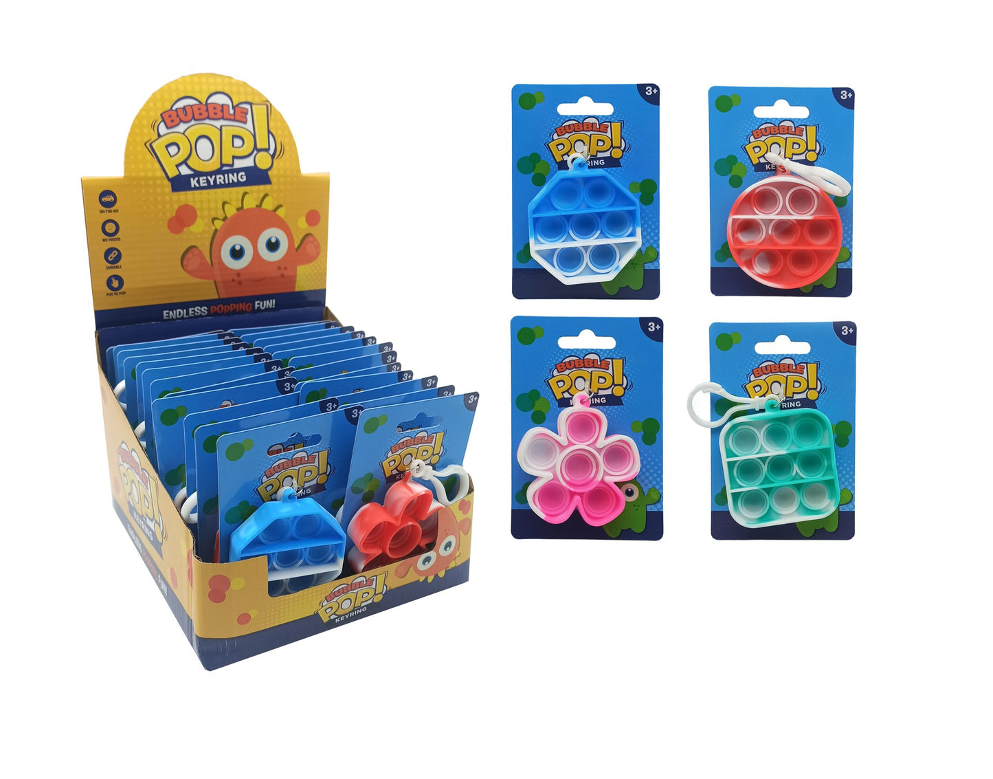 Pop iT Bubble Keyring -Marble - FunAbility