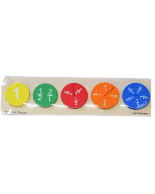 Fun Factory - Fraction Wooden Puzzle - FunAbility