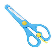 Mini Safety Round Head Plastic Scissors - FunAbility