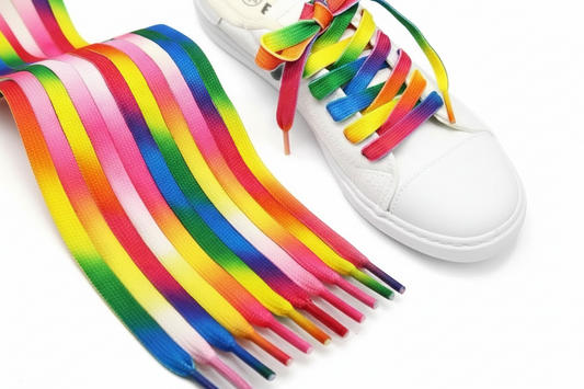 Rainbow Shoe laces 120cm - FunAbility
