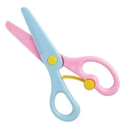 Mini Safety Round Head Plastic Scissors