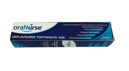 OraNurse® Unflavoured Toothpaste 50ml (Fluoride Free, 1000 or 1450ppm)