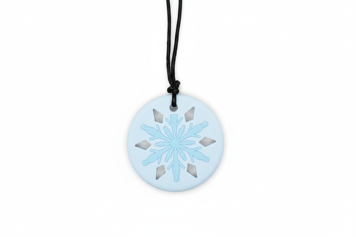 Snowflake Pendant Chew Necklace - FunAbility