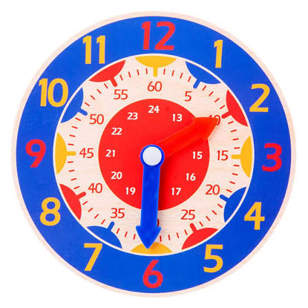 Clock Wooden Hour Minute Second