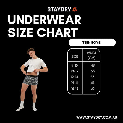 Teen Incontinence Boys Undies- Stay Dry