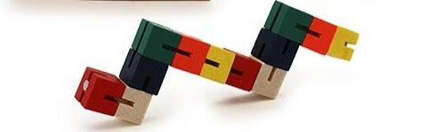 WOODEN SNAKE PUZZLE STICK - FunAbility